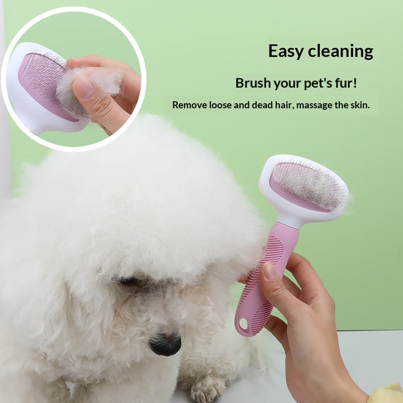 Cat Deshedding And Detangling Comb Dog Grooming And Cleaning Tool