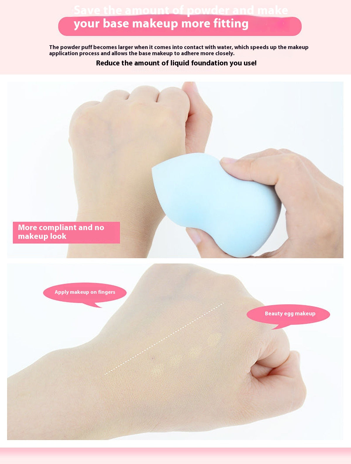 Soft And Delicate Triangle Powder Puff Dry And Wet Dual-use Oblique Cut Cosmetic Egg Beauty Blender