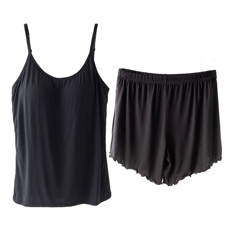 Home Base Camisole Set Yoga Exercise Running Outerwear With Chest Pad