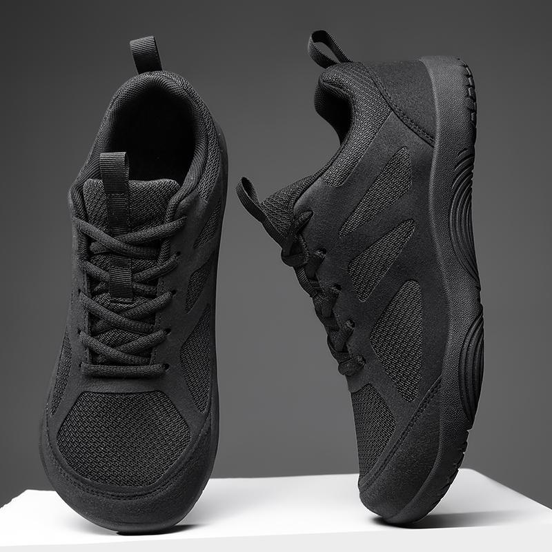 Plus-size Cushioned Breathable Mesh Sneakers With A Wide Toe Box For Outdoor Use
