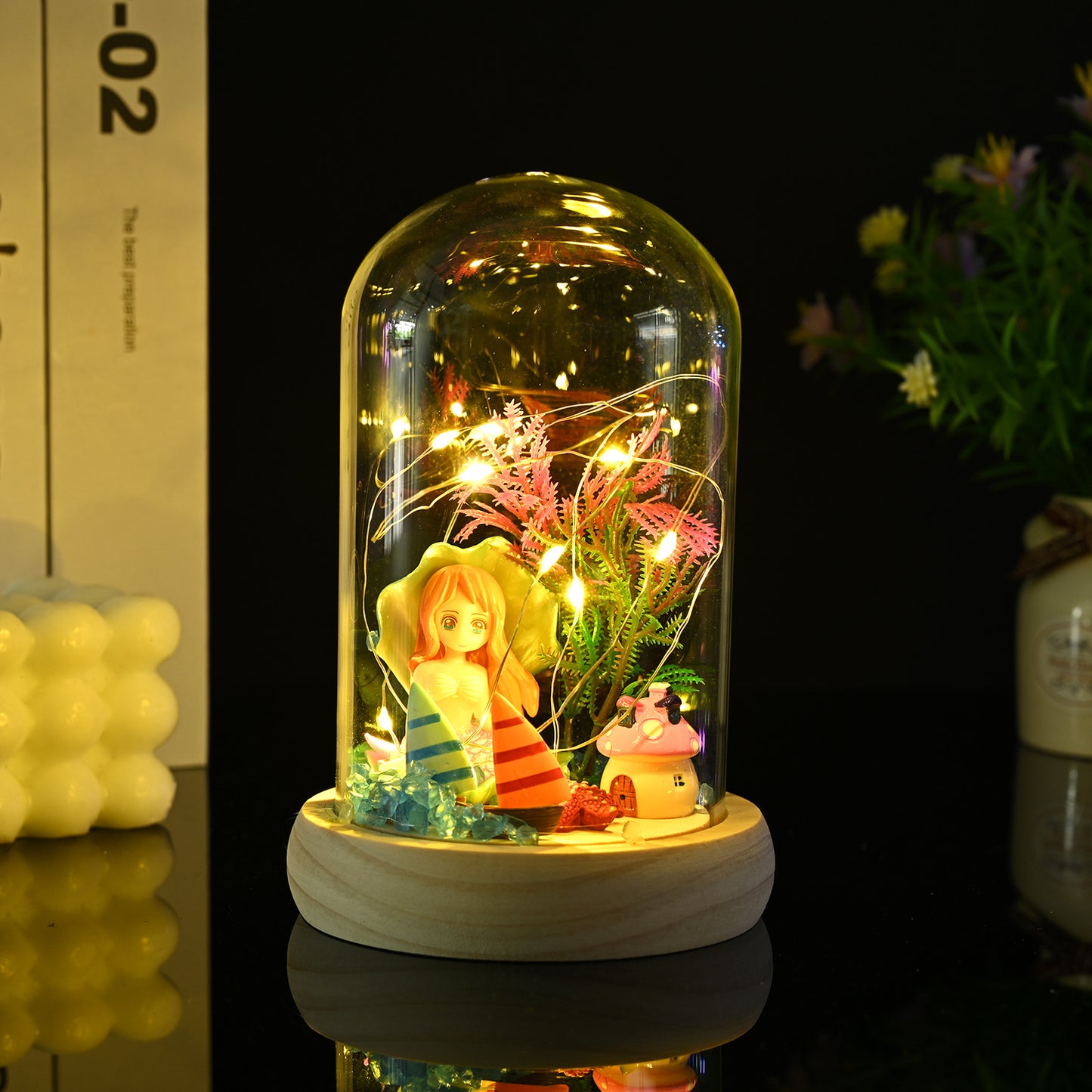 Desktop Ornament Gift Resin Glass Dome