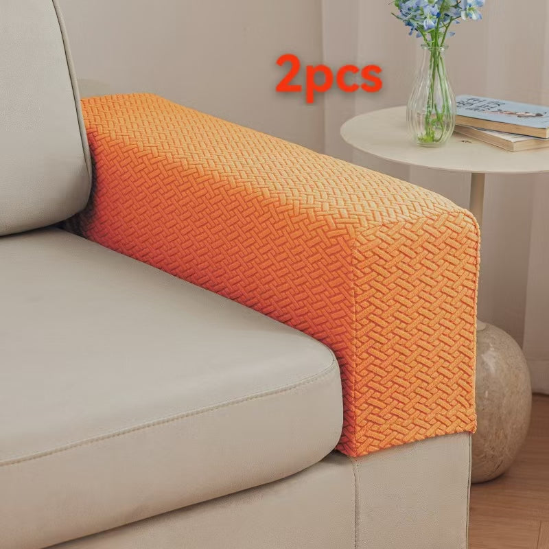 Thickened, Dirt-Resistant Home Fabric Simple Solid-Colored Armrest Covers
