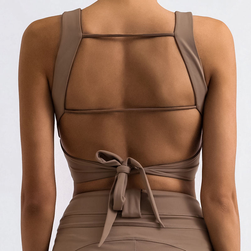 Quick-drying With Chest Pad Nude Feel Yoga Straps Top