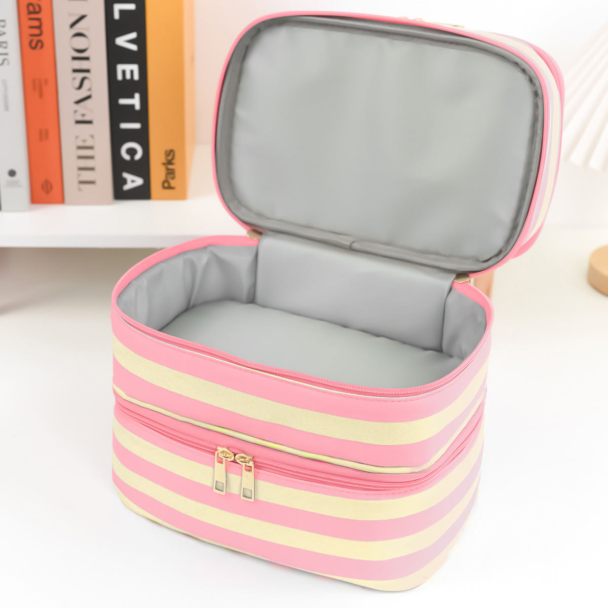 Portable Makeup Organizer For Storing Toiletries And Travel Essentials