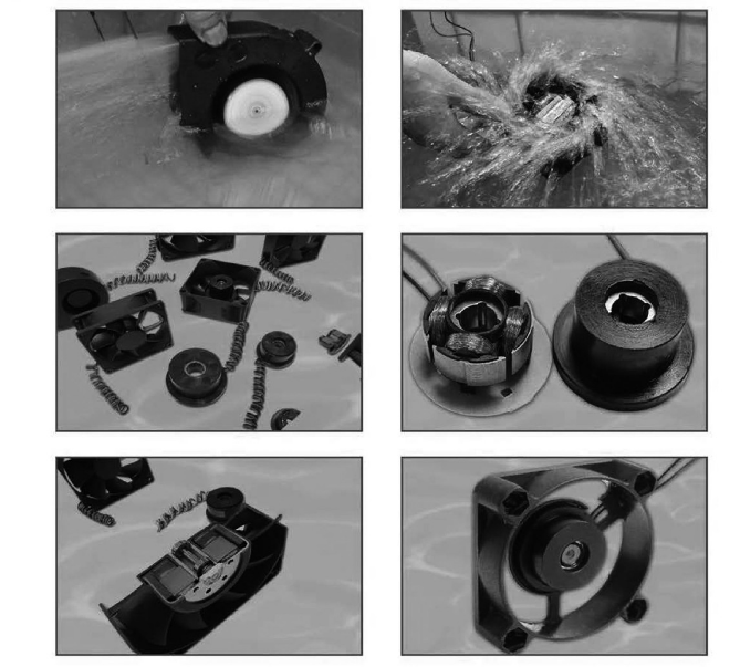 Axial Cooling Fan With Ball Bearing And Ear