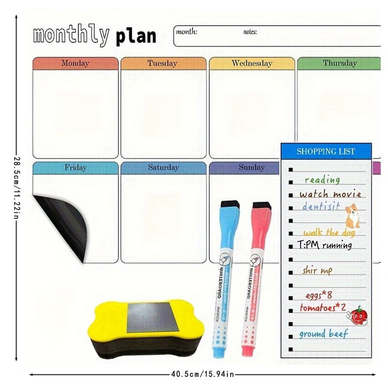 Magnetic Fridge Memo Board, Easy To Erase And Reusable, Strong Magnet, Creating A Cozy Corner At Home