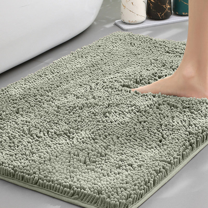 Bathroom Floor Mat, Bath Entrance Water-absorbent Carpet, Chenille Anti-slip Foot Pad