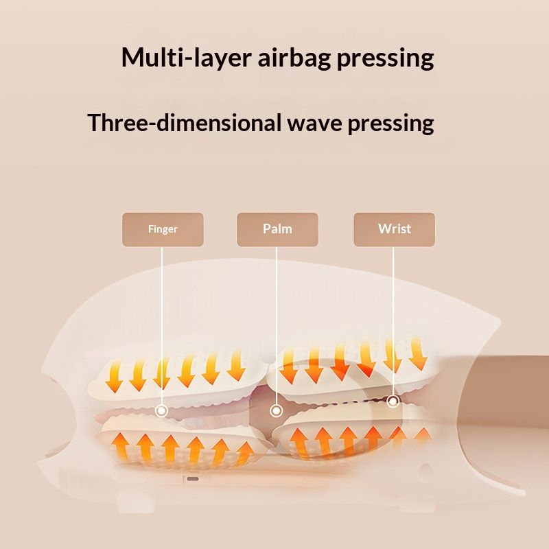 Hand Massage Device With Heating Airbags