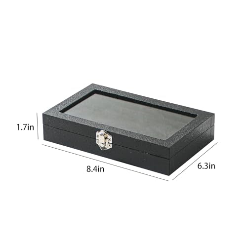 Kanwoder Ring Organizer Box for Jewelry,Rings Cufflinks Storage Case,Small Jewelry Box for Travel, Pretty Gifts for Girls,...