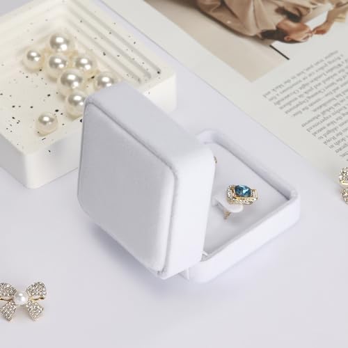 KUKUVR 6 Pieces Classic Velvet Jewelry Earring Gift Box for Stud Earring Necklace Pendant, Jewellry Earring Storage Displa...