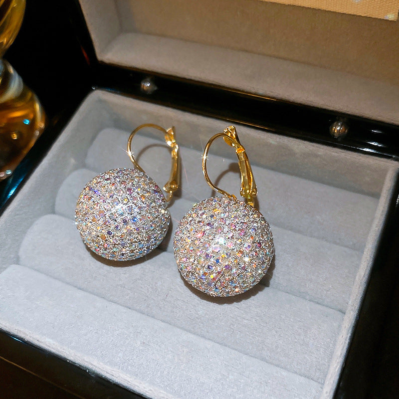 Antique Style Earrings For Women Retro Geometric Diamond Studs Premium Elegant Pendant Gift