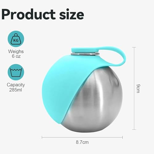 2-in-1 Portable Dog Water Bottle for Small Dogs, Foldable Pet Water Bottle, Portable Super Design Dog Water Bottle for Sma...