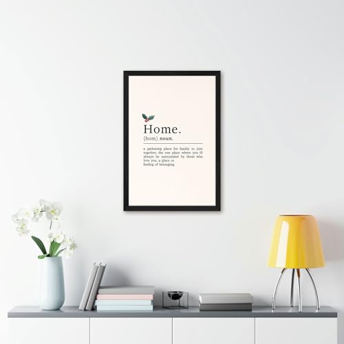 Home Definition Canvas Print Art Print Minimalist Aesthetic Wall Art Cute Poster Pictures for Living Room Bedroom Home Dec...