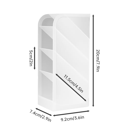 NiHome Plastic Cosmetic Display Case, Vertical & Horizontal Multi-Purpose Storage, Space-Saving Vanity or Bathroom Counter...