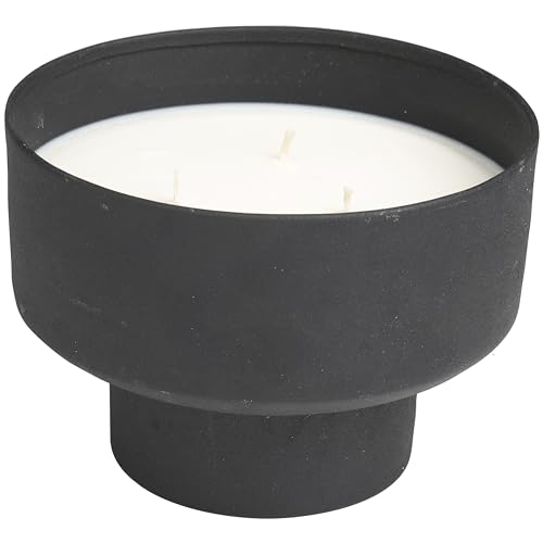 Deco 79 Metal Decorative Candle Campfire Scented Matte 50 oz 3 Wick Aromatherapy Candle with White Wax, Wax Aromatherapy C...