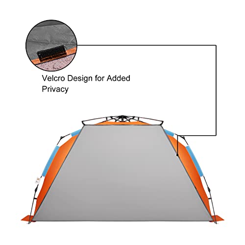 Oileus XX-Large Beach Tent Sun Shelter for 5-6 Person Portable Sun Shade Instant Pop Up Tent for Beach with Carrying Bag, ...