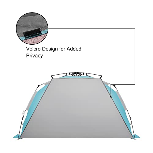 Oileus XX-Large Pop Up Beach Tent Sun Shelter for 5-6 Person Portable Sun Shade Instant Tent for Beach with Carrying Bag, ...