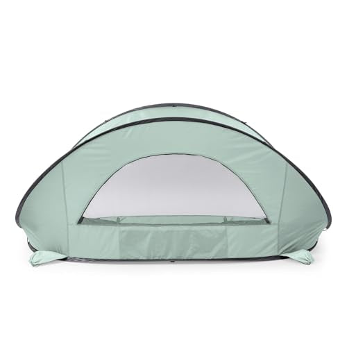 Picnic TIME Manta Portable Beach Tent, Fully-Assembled Pop Up Tent, Beach Shade and Sun Shelter, Instant Outdoor Shade wit...