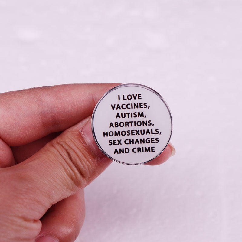 Fashion Personality English Badge Accessories Brooch