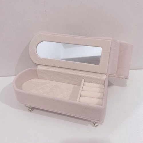 DD-life Openable Sofa Jewelry Box Couch Jewelry Box,Miniature Sofa Velvet Chair Earrings Necklace Bracelet Storage Box, Gi...