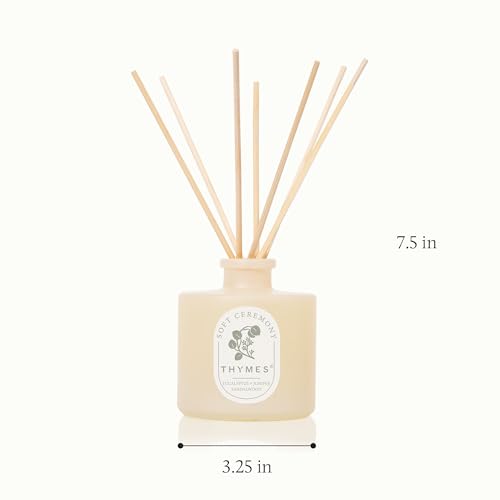 Thymes Petite Oil Reed Diffuser Set – Includes Reeds, Fragrance Oil & Glass Bottle – Luxury Scent Diffusers for Home Decor...