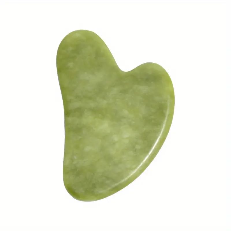Gua Sha Facial Tool for Self Care, Natural Jade StoneGuasha Tool for Face and Body Care, Beauty Tool GIF