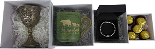 Cypress Lane Square Rigid Gift Boxes, a Nested Set of 4, 3.5x3.5x2 to 6x6x4 inches (Blue)