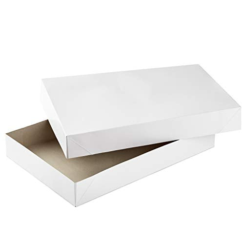 Hallmark 17" XL Gift Boxes with Lids (12 White Robe Boxes, White) for Birthdays, Graduations, Christmas, Weddings, Bridal ...