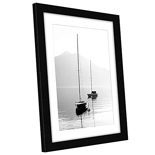 Americanflat 10x12 Picture Frame with Shatter-Resistant Glass - Use as 8x10 Frame with Mat or Display 10x12 Photo Without ...