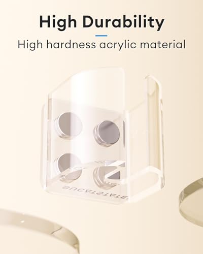 BUCATSTATE Hamster Water Bottles Holder with Magnetic, Drop-Resistant Water Bottle Stand with Adjustable Height, Fits Bott...