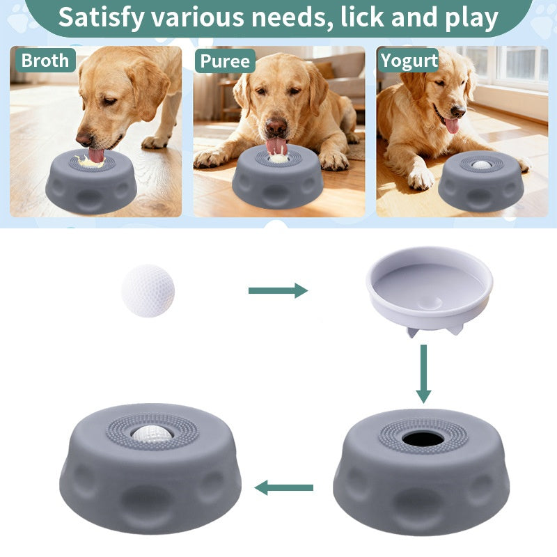 Slow-Feeding Bowl Spherical Non-Slip Pet Licking Bowl
