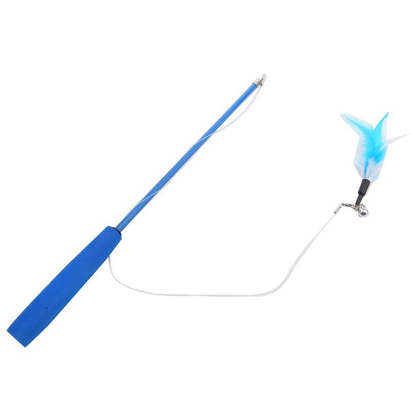 New 3-section Portable Retractable Pet Cat Toy Cat Teaser Wand