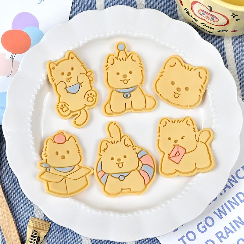 Three Dimensional Press Pet Puppy Cartoon Biscuit Mold
