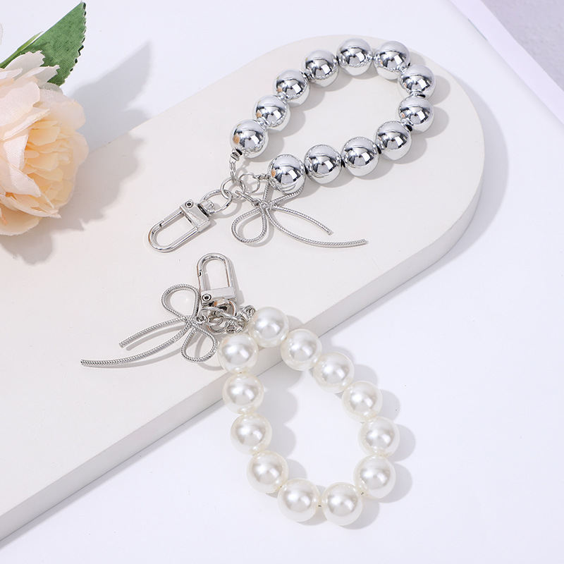 Creative Beaded Pendant Ornaments Portable Chain Wrist Strap Short Lanyard Mobile Phone Lanyard Keychain Accessories