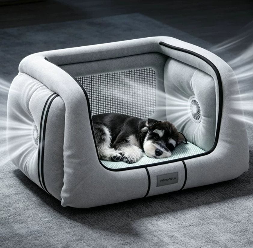 Cooling Down Cats And Dogs In Summer In An Air-conditioned Room