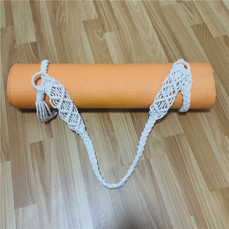 Simple Portable Yoga Mat Braided Rope Hand Woven