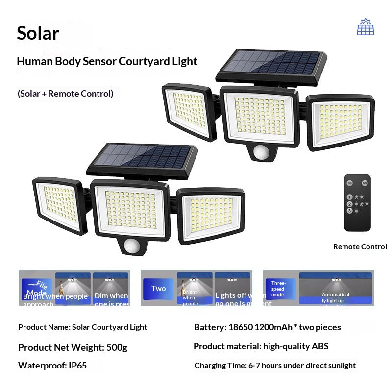 Multi-functional Split Solar-Powered Smart Light With Human Body Induction And Light Control