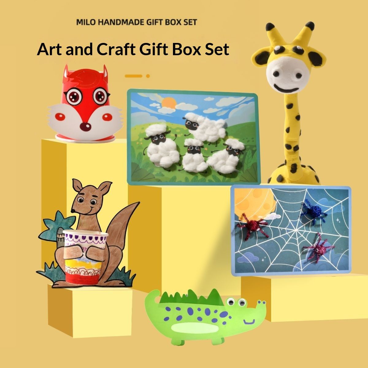 Creative Art And Craft Kit For Kindergartens Including Adhesive Materials For Making Childrens Toys