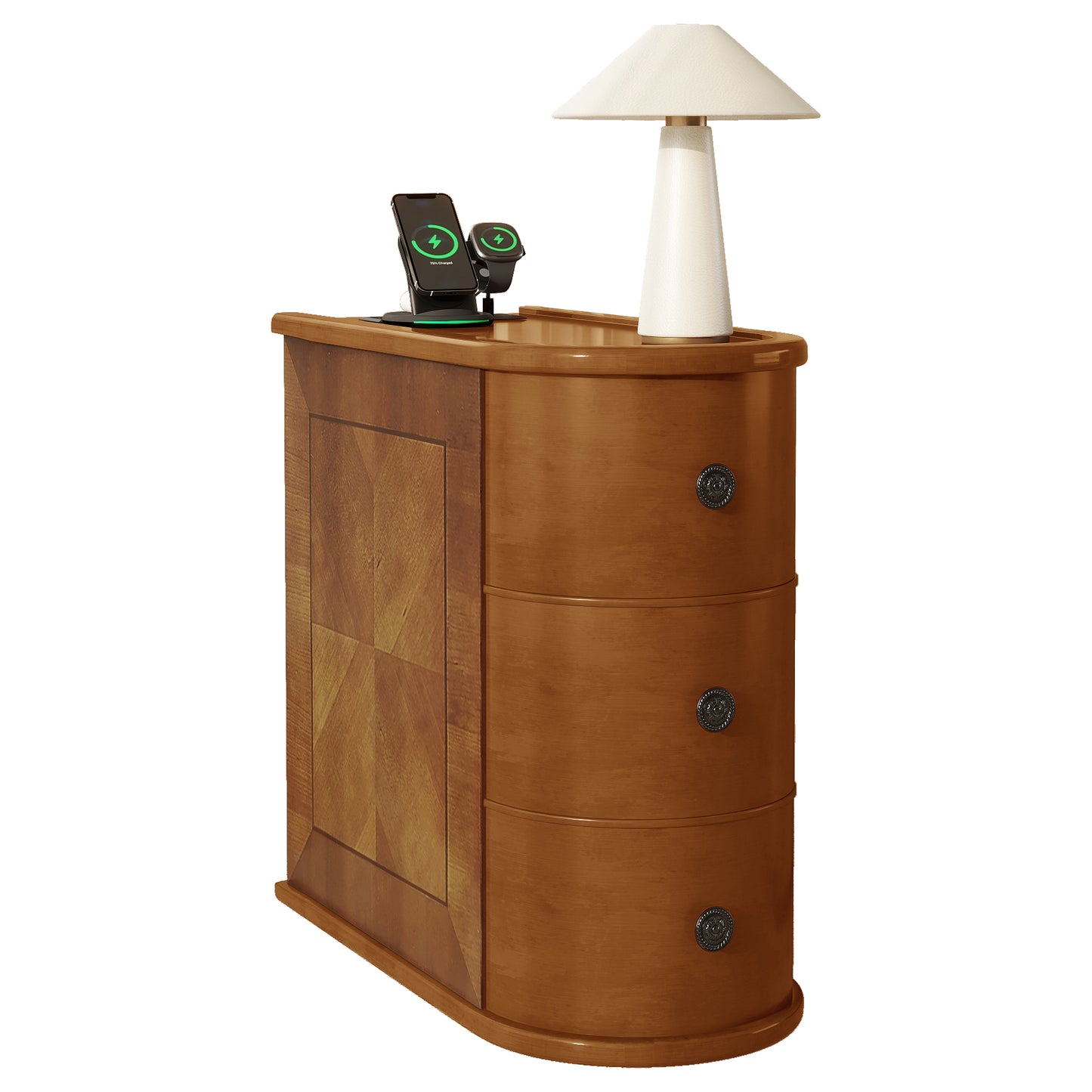 End Table With Charging Station, Sofa Side Table With Drawers, No Assembly Required, Expect Arrival Date 2025 5 27
