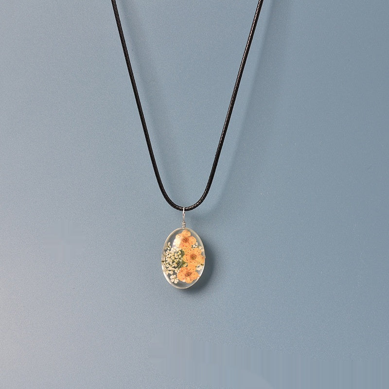 Stall Accessories Ladies Necklace Cherry Blossom Dried Flower Time