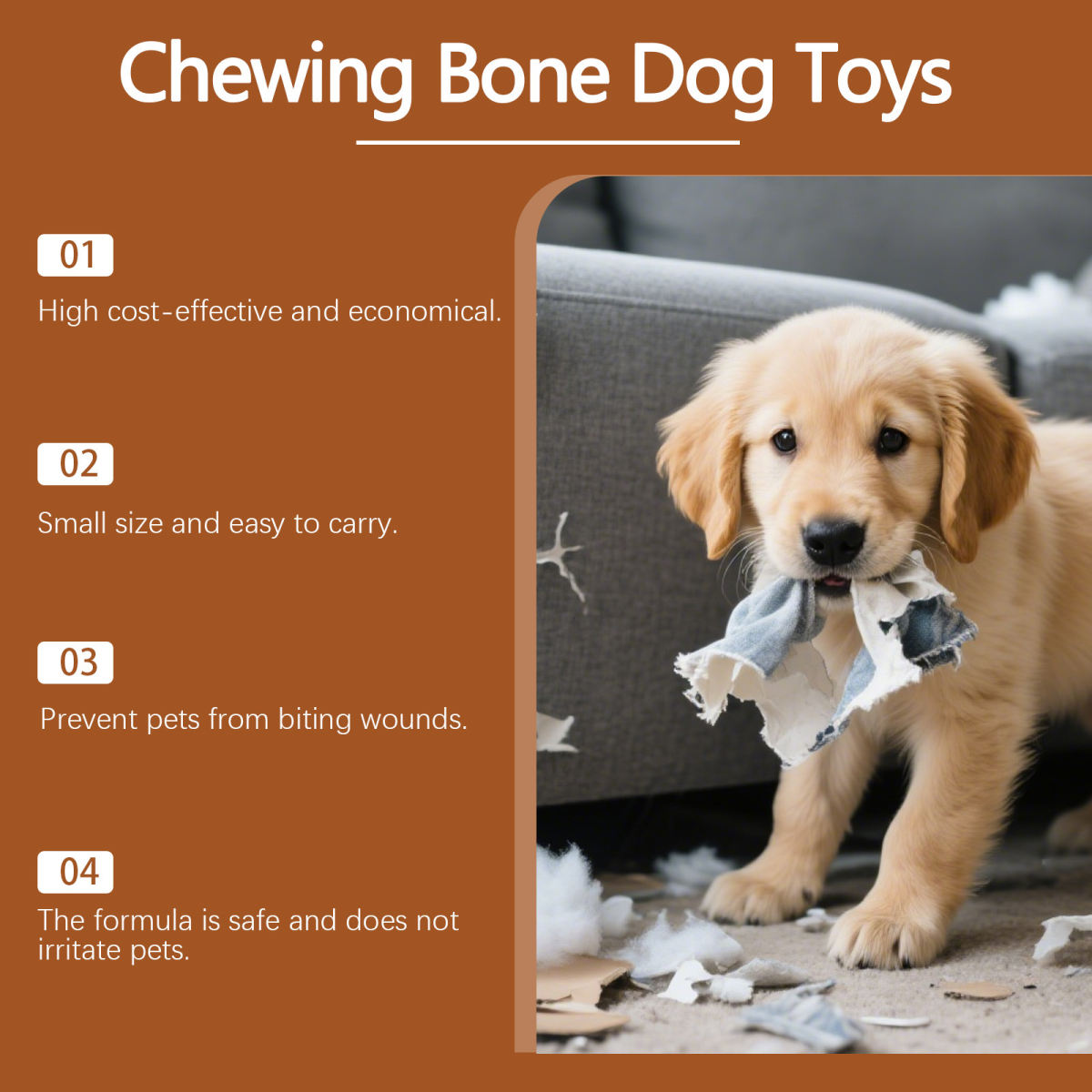 Chewable Durable And Safe Bone-Shaped Pet Toy