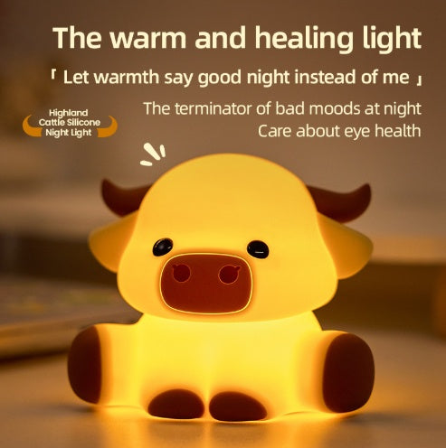 Creative Hippo Silicone Bedroom Decor Eye Care Sleep Night Light