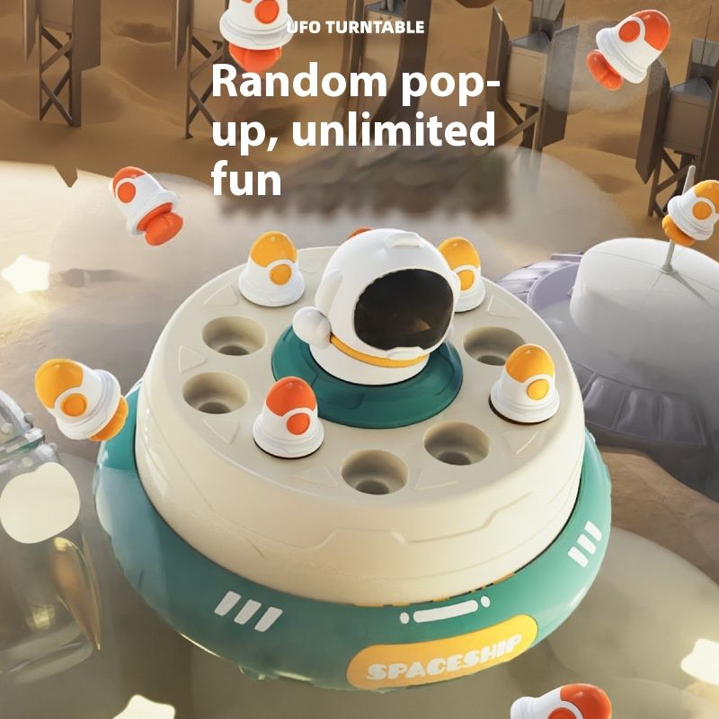Rocket Disc Bounce Turntable Child Concentration Training Toys