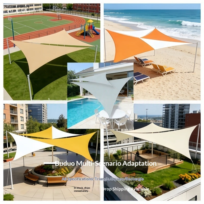 Thickened Oxford Cloth Sunshade Sail For Outdoor Courtyards