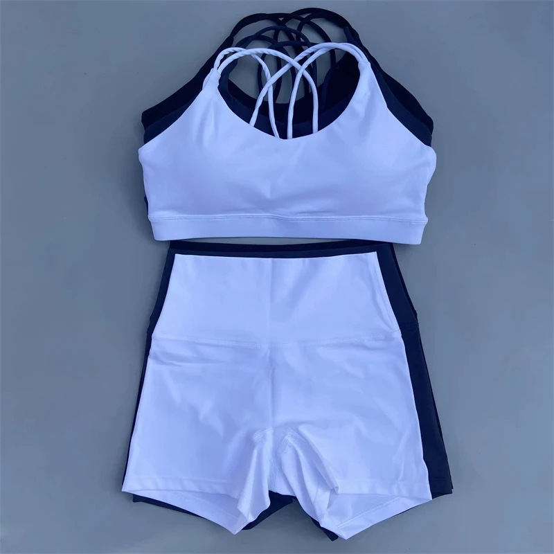 Solid Color Women's Tight Yoga Cycling Shorts Underwear Suit