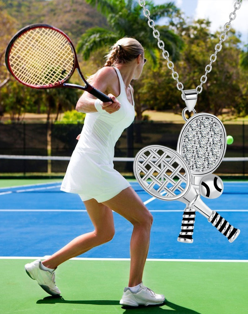 Best Seller In Europe And America Jewelry Accessories Tennis Rackets Women's Necklace Clavicle Chain