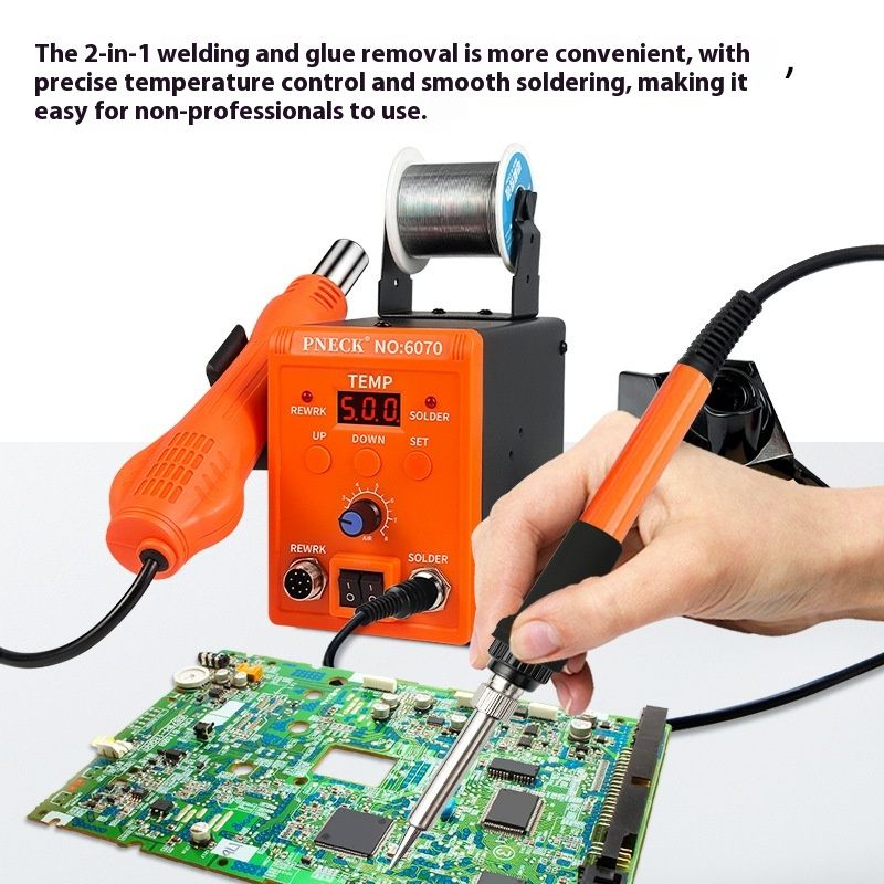 Two In One 8586 Desoldering Station Heat Gun Mobile Phone Repair