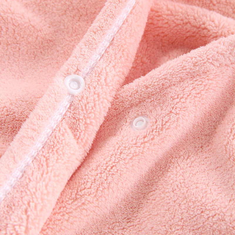 Baby Bath Towel Soft And Highly Absorbent With Hooded Coral Fleece Robe