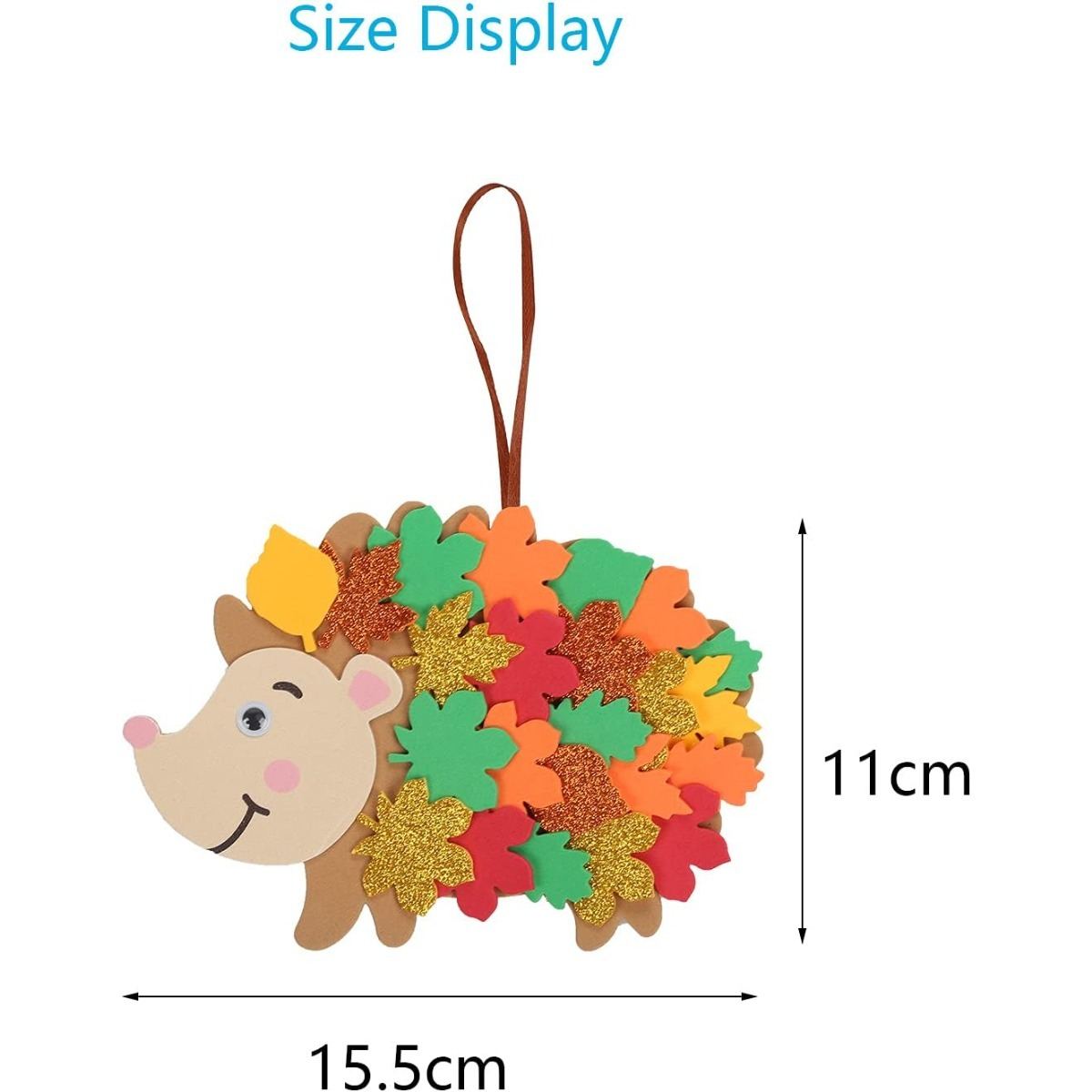 12 Hedgehog Craft Kits For Fall: Creative Craft Sets, Creative Arts And Crafts, Crafts With Foam Rubber Stencils, Maple Leaf Craft Kit, Fall Decor For Fall