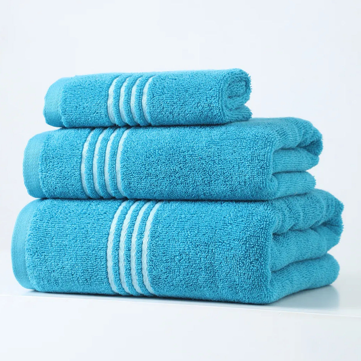 100 Cotton Large Quick Absorbent And Fast Drying Face Towel Set With Bath Towel